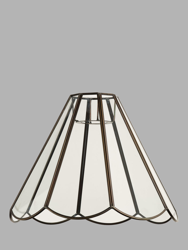 John Lewis scalloped pendant ceiling shade brass (British brand)