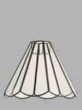 John Lewis scalloped pendant ceiling shade brass (British brand)
