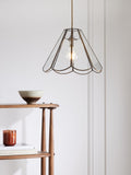 John Lewis scalloped pendant ceiling shade brass (British brand)