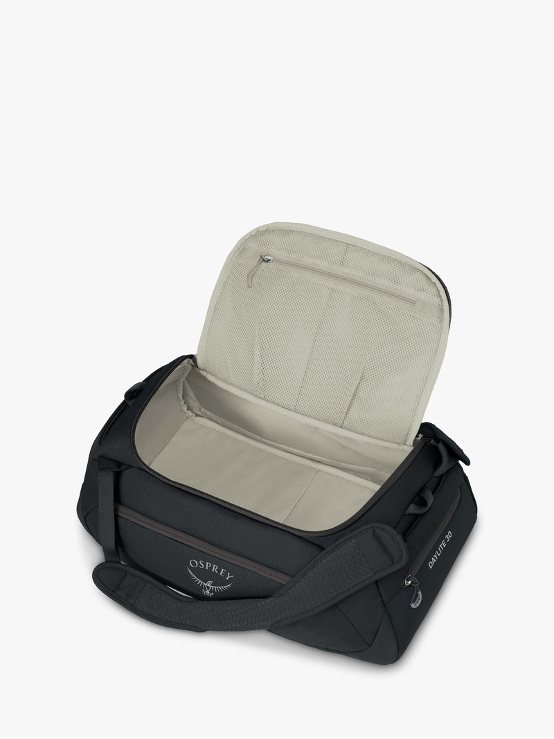 Osprey Daylite 30 Duffel Bag Black, imported from the UK