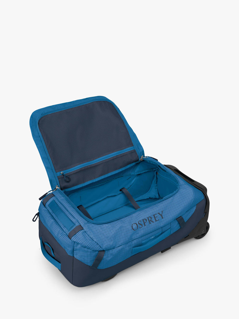 Osprey Transporter 60 wheeled duffel bag blue (British brand)
