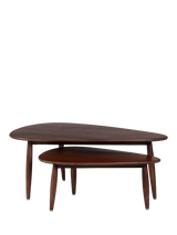 John Lewis Swoon Abel Nesting Tables, Dark Brown- Buy online at McGrocer