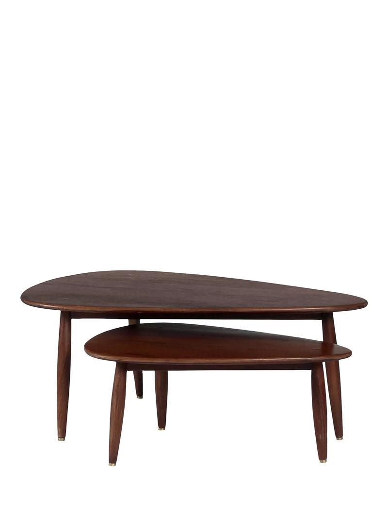 Swoon Abel nesting tables dark brown, imported from the UK