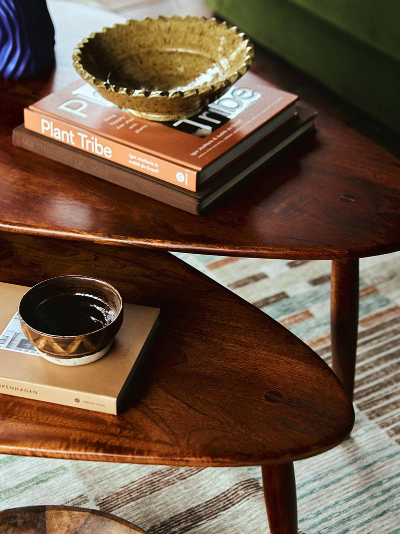 Swoon Abel nesting tables dark brown, imported from the UK