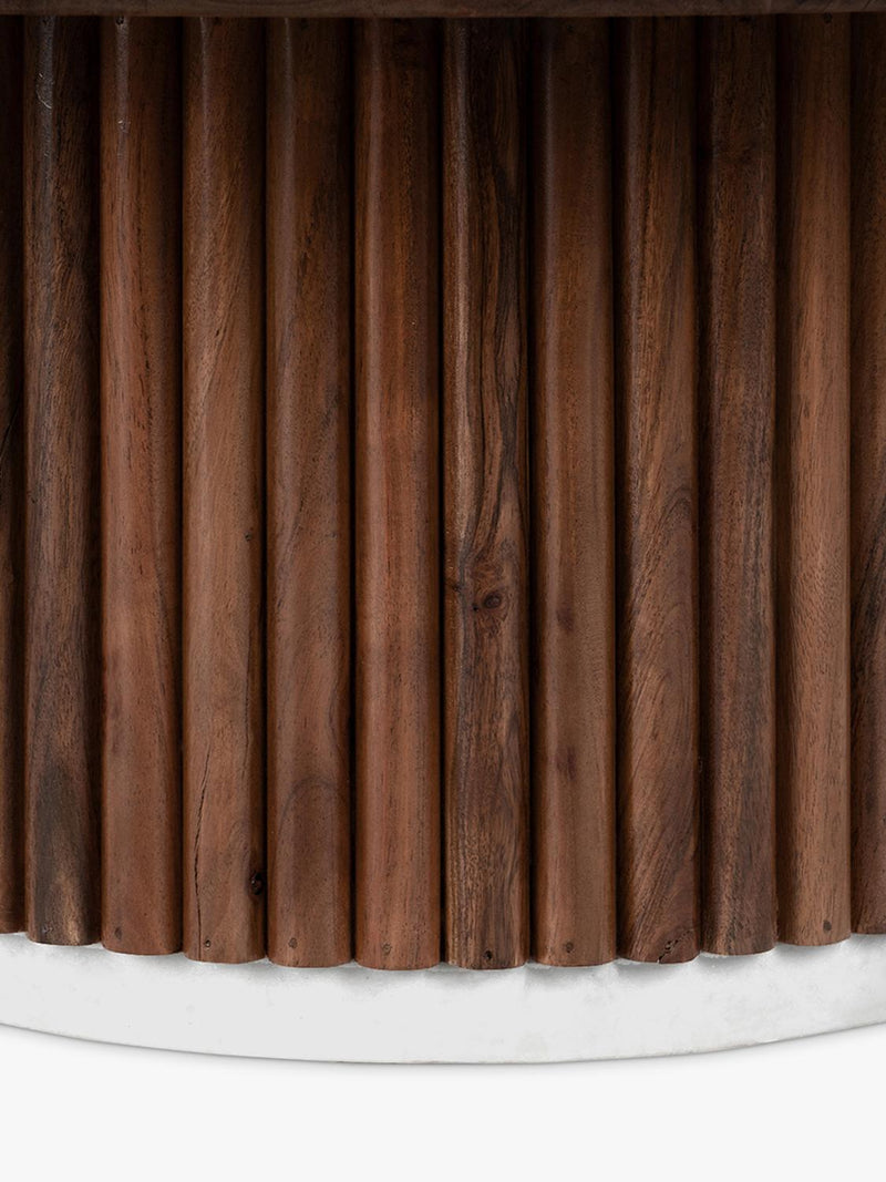 Swoon Skinner coffee table dark brown, imported from the UK