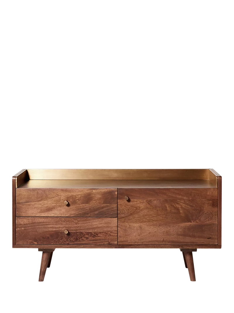 Swoon Fresco media unit light brown mango wood, UK version