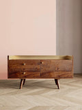 Swoon Fresco media unit light brown mango wood, UK version
