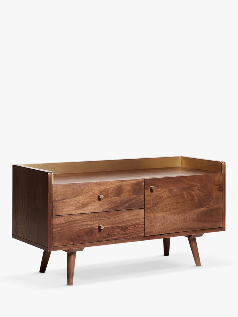 Swoon Fresco media unit light brown mango wood, UK version