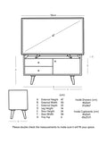 Swoon Fresco media unit light brown mango wood, UK version