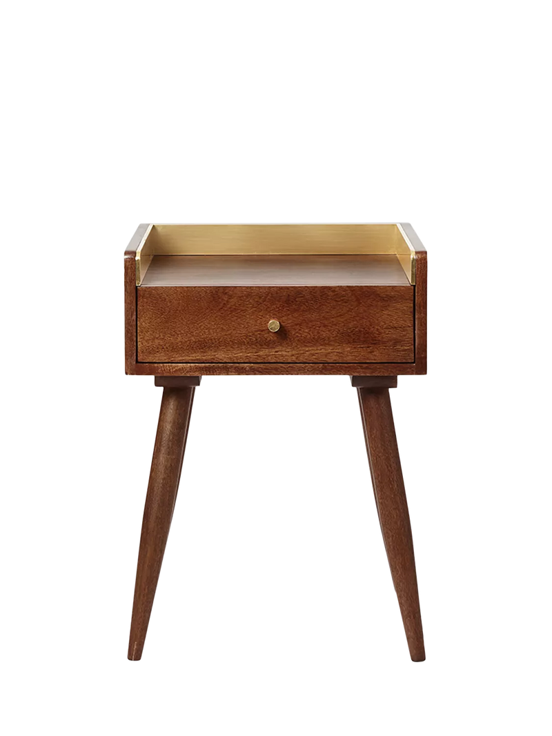 Swoon Fresco side table in light brown (British brand)