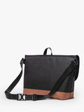 Herschel Supply Co. Cove Messenger Bag in Black and Saddle Brown - British product