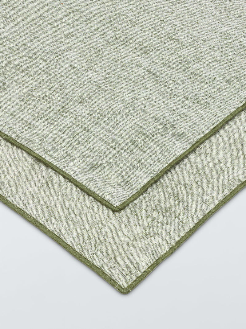John Lewis farmhouse linen napkin set of 2 avocado, UK version