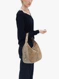 Apatchy London Charlie Suede shoulder bag, imported from the UK