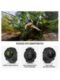 Garmin Instinct 3 50mm smartwatch black bezel charcoal band - British product