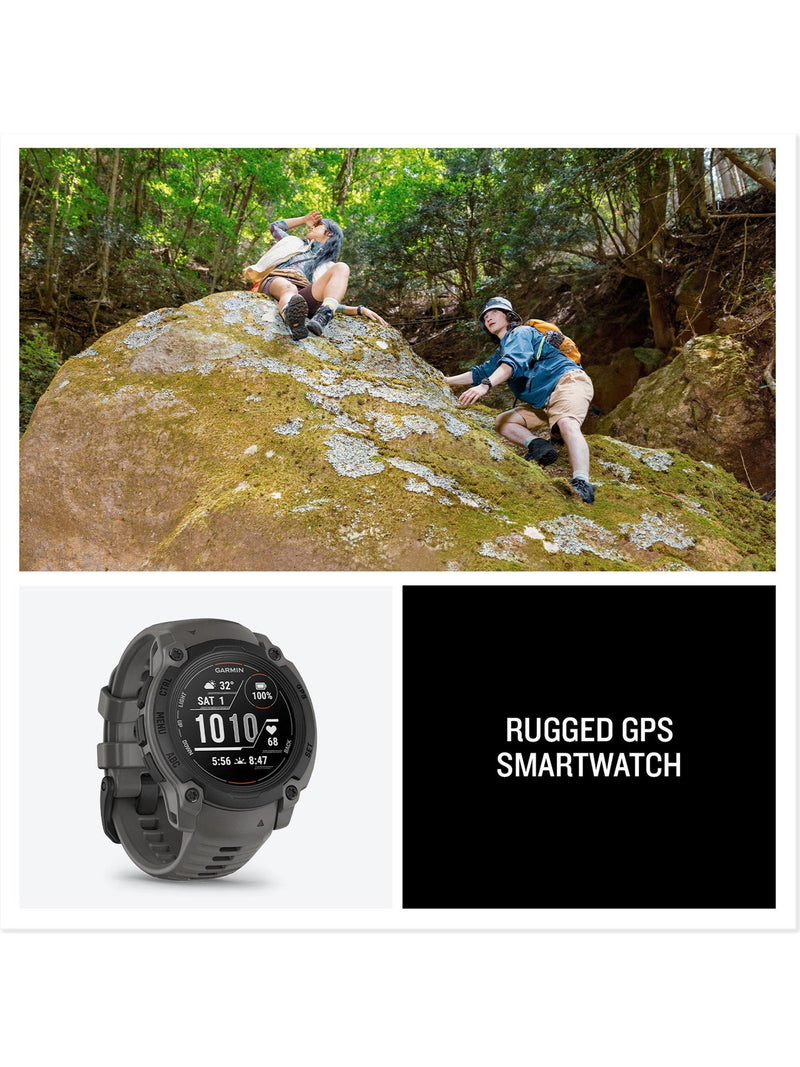 Garmin rugged GPS smartwatch Black/Charcoal 40mm, imported from the UK