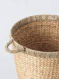 John Lewis bulrush round storage basket large natural - (British brand)