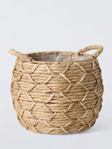 John Lewis John Lewis Bulrush Round Planter, Natural- Buy online at McGrocer