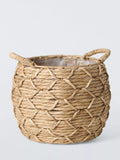 John Lewis bulrush round planter natural, UK version