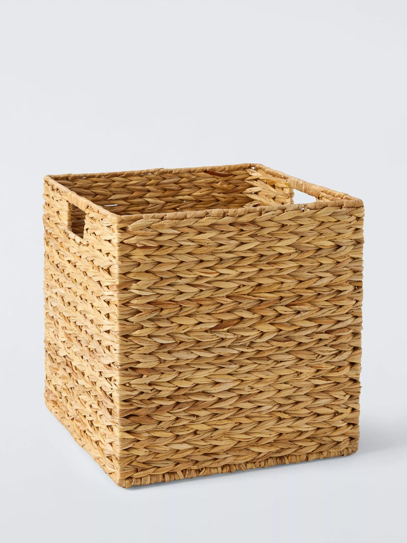 John Lewis Bulrush Storage Cube, Natural, UK version