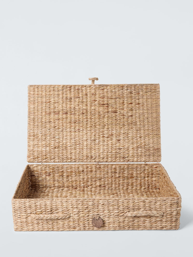 John Lewis bulrush underbed storage box natural (British brand)
