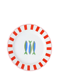 Talking Tables fish enamel plate 20cm, UK version