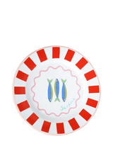 John Lewis Talking Tables Bon Appetit Sardine Fish Enamel Dinner Plate Multi 25cm- Buy online at McGrocer