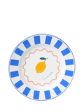 Talking Tables lemon enamel plate 25cm, UK version