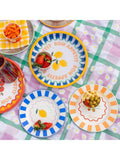 Talking Tables lemon enamel plate 25cm, UK version