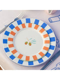 Talking Tables olive enamel plate 20cm, UK version