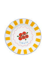 John Lewis Talking Tables Bon Appetit Tomato Enamel Plate, 25cm- Buy online at McGrocer