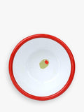 Talking Tables green olive enamel bowl 10cm, UK version