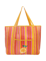 John Lewis Talking Tables Lemon & Striped Print Recycled Tote Bag Multi- Buy online at McGrocer