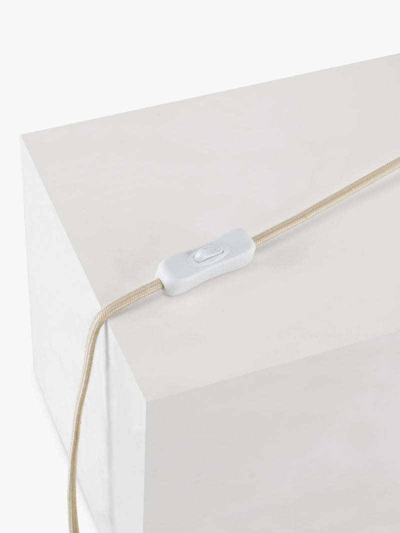 John Lewis Dunstan terracotta table lamp with cream shade - British product