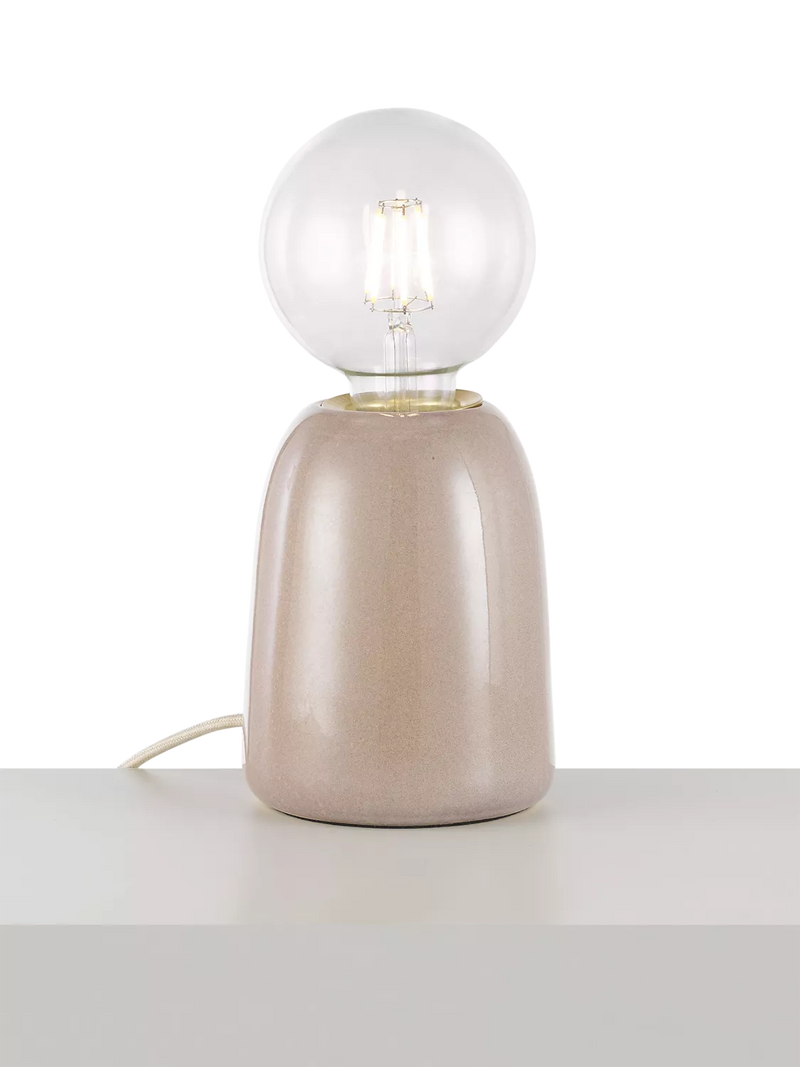 John Lewis Stockley Ceramic Table Lamp, Lilac