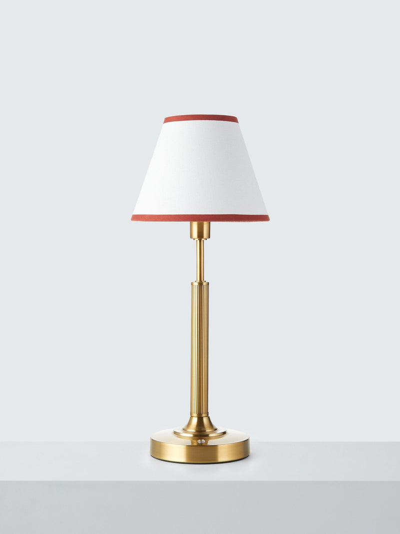 John Lewis Baily large rechargeable table lamp in brass - British product