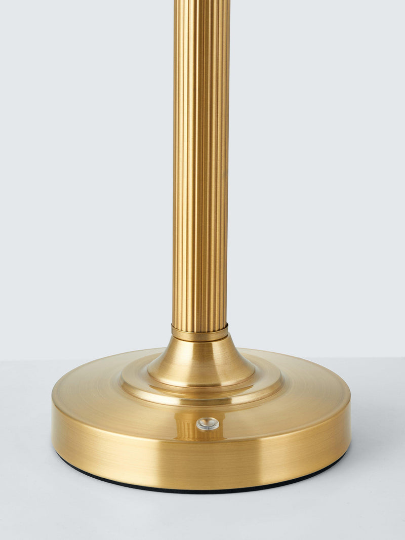 John Lewis Baily large rechargeable table lamp in brass - British product