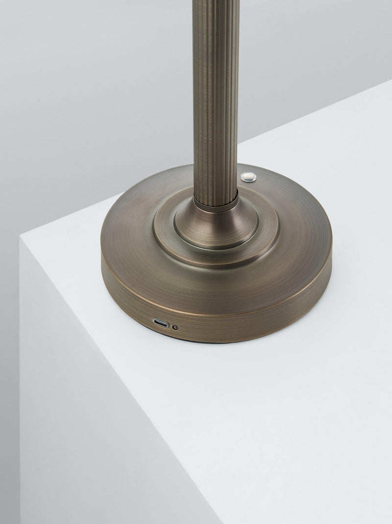 John Lewis Baily large rechargeable table lamp bronze (British brand)