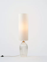 John Lewis John Lewis Fulbrook Ribbed Glass Floor Lamp, Clear, H111 x Dia.25cm- Buy online at McGrocer