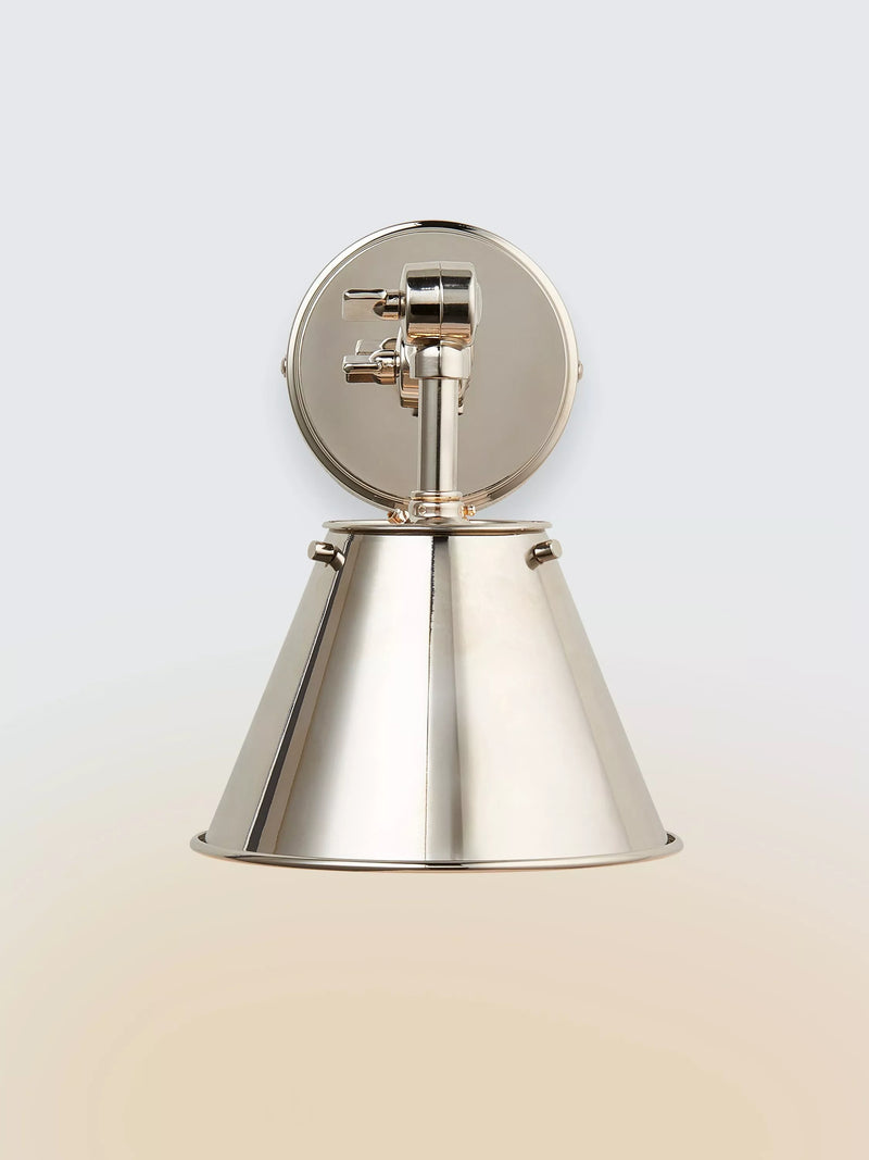 John Lewis Nicolas down lighter wall light nickel - British product