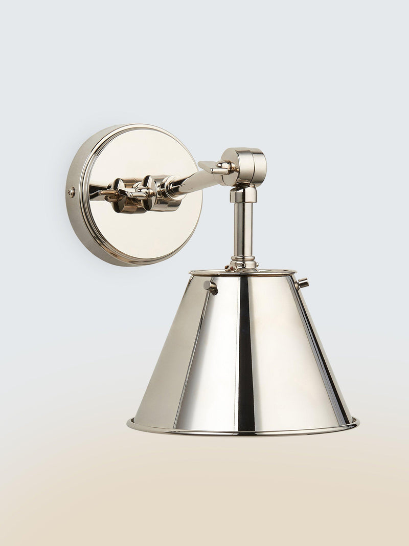 John Lewis Nicolas down lighter wall light nickel - British product
