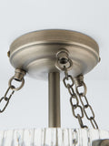 John Lewis Fulbrook ceiling light semi flush clear glass, imported from the UK