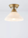 John Lewis Tula opaline glass semi flush ceiling light clear, UK version