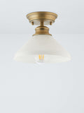 John Lewis Tula opaline glass semi flush ceiling light clear, UK version