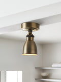 John Lewis Baldwin flush ceiling spotlight antique brass (British brand)
