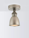 John Lewis Baldwin Flush Ceiling Spotlight Antique Brass Effect
