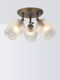 John Lewis Fulbrook 3 glass shade ceiling spotlight clear 51cm (British brand)