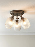 John Lewis Fulbrook 3 glass shade ceiling spotlight clear 51cm (British brand)