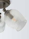 John Lewis Fulbrook 3 glass shade ceiling spotlight clear 51cm (British brand)