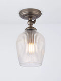 John Lewis Fulbrook clear glass ceiling spotlight, adjustable heads - British product