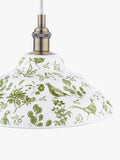 Joules pheasant print ceramic ceiling light light green, imported from the UK